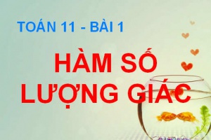 Hàm số lượng giác, tính tuần hoàn sự biến thiên và đồ thị của hàm số lượng giác - Toán 11 bài 1